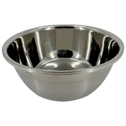 Bottom view of the LEO stainless steel treatment chair wash basin showing the outer base and drain rim