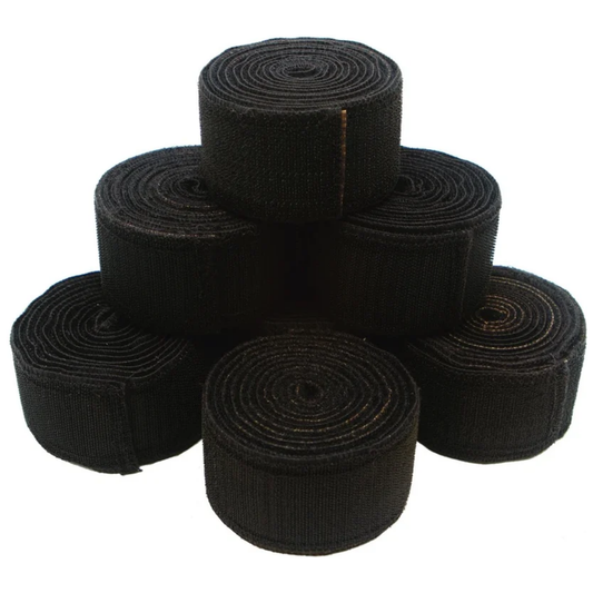 Complete set of 7 multi-colored LEO medical stretcher straps with durable plastic buckles for spine board immobilization