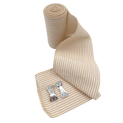 LEO Tensor Elastic Bandage Unrolled with Metal Fastener Clips for Wound Support