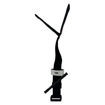 LEO Windless Tourniquet Black with Time Indicator and Windlass Rod for First Aid