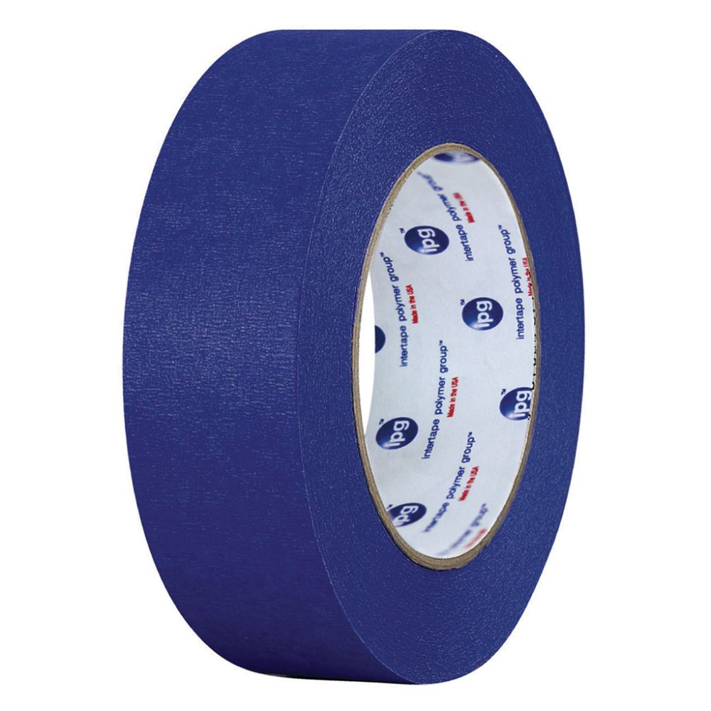 Roll of IPG dark blue UV-resistant painter's masking tape.
