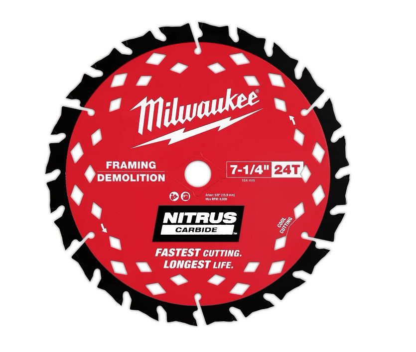 Milwaukee 48-41-0750 Framing Circular Saw Blade 7-1/4" 24T