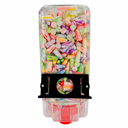 Detailed close-up of a Moldex SparkPlugs earplug highlighting its extra-soft, tapered design engineered for an exact ear canal fit.