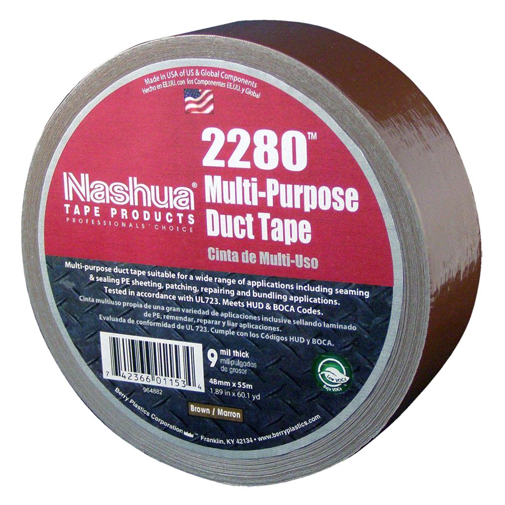 Nashua 2280 Brown Multi-Purpose Polyethylene Duct Tape 9mil