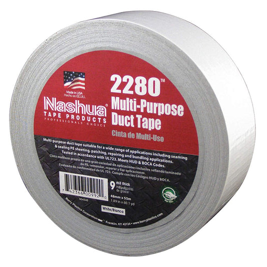 Nashua 398 White Professional Grade Polyethylene Duct Tape