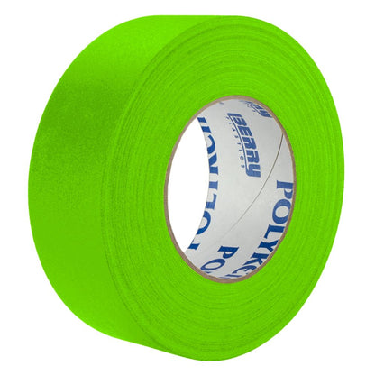 Polyken 510N Neon Green gaffers tape roll with Berry Plastics core