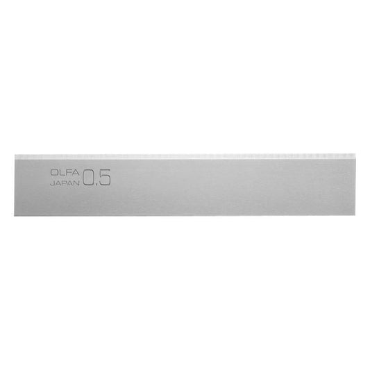 OLFA BS-10B 100mm dual-edge heavy duty scraper replacement blade with 0.5mm thickness mark