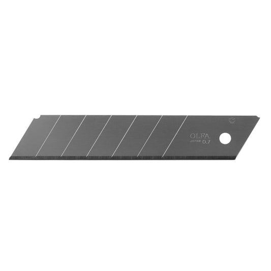 OLFA HB-5B 25mm extra heavy duty silver snap off replacement utility blade with 0.7mm thickness mark