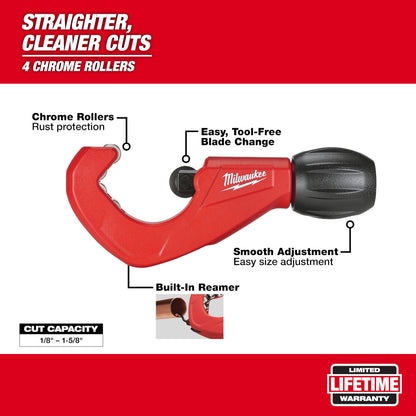 Milwaukee 48-22-4252 1-1/2in Constant Swing Copper Tubing Cutter