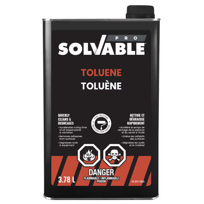SOLVABLE Professional Grade Toluene 3.78L – Industrial Solvent