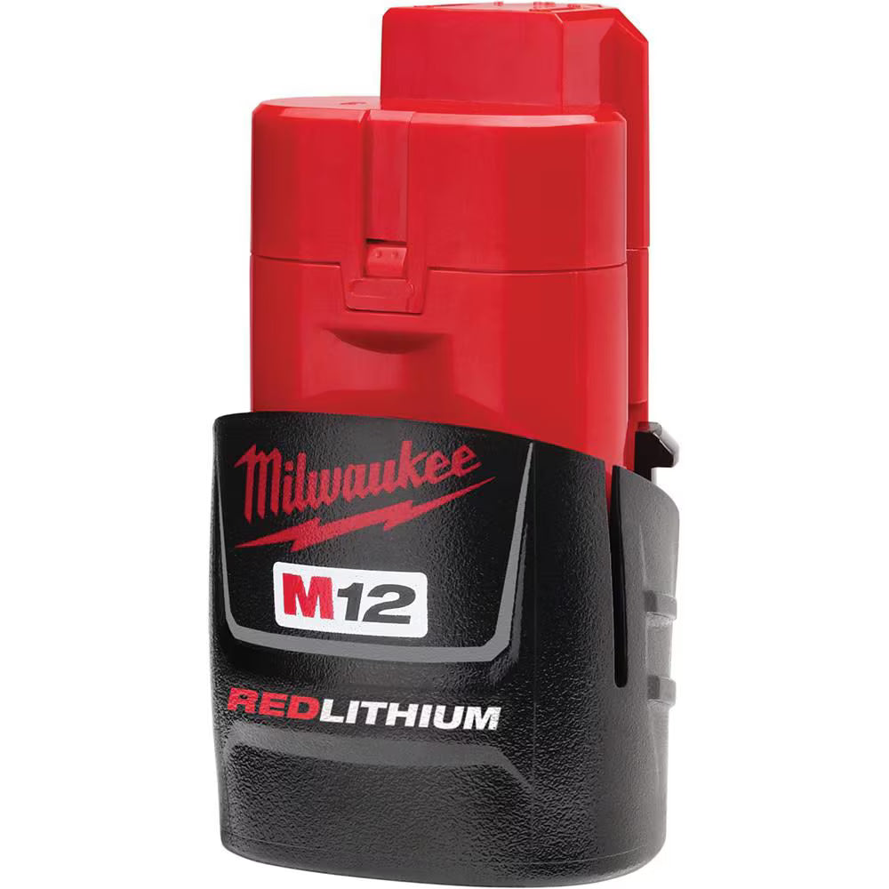 Milwaukee 2401-22 Tool M12 12-Volt Lithium-Ion Cordless 1/4 in. Hex Screwdriver Kit w/ (2) 1.5Ah Batteries & Charger & Bag