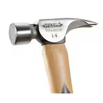 Stiletto TI14MC 14 oz. Titanium Milled Face Hammer with 18 in. Curved Hickory Handle