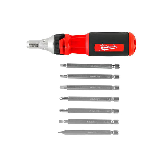 Milwaukee 48-22-2322 Tool 9-in-1 Square Drive Ratcheting Multi-Bit Screwdriver