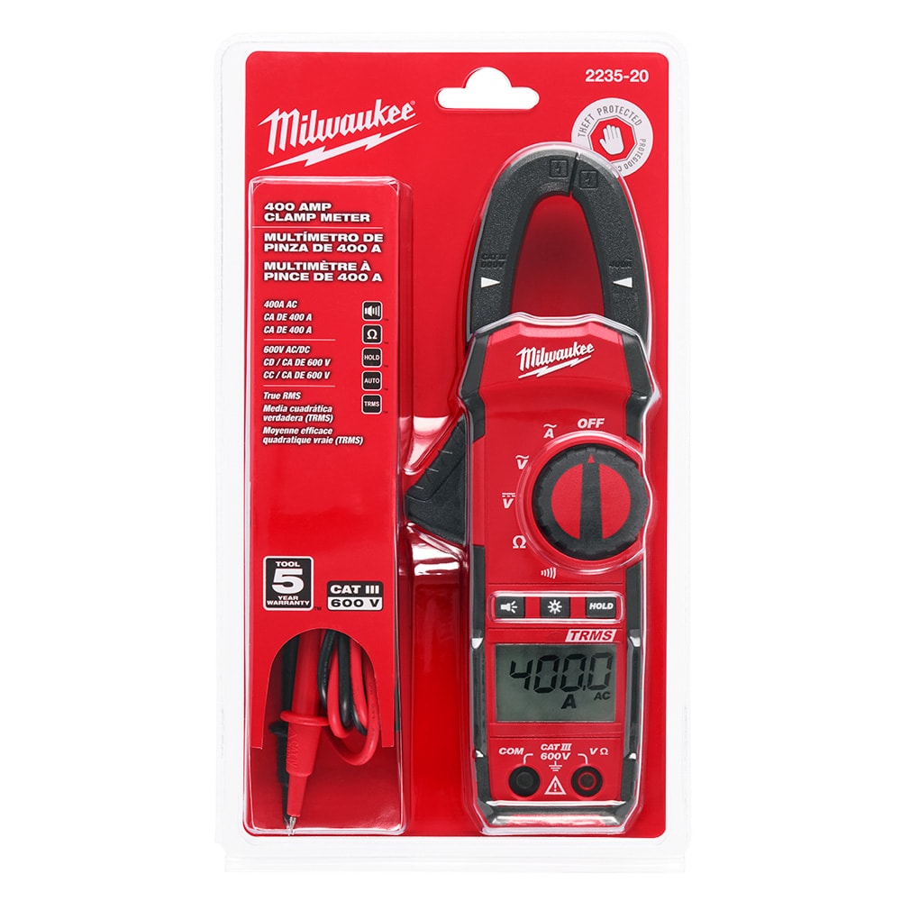 Milwaukee 2235-20 Tool 400 Amp AC Digital Clamp Meter