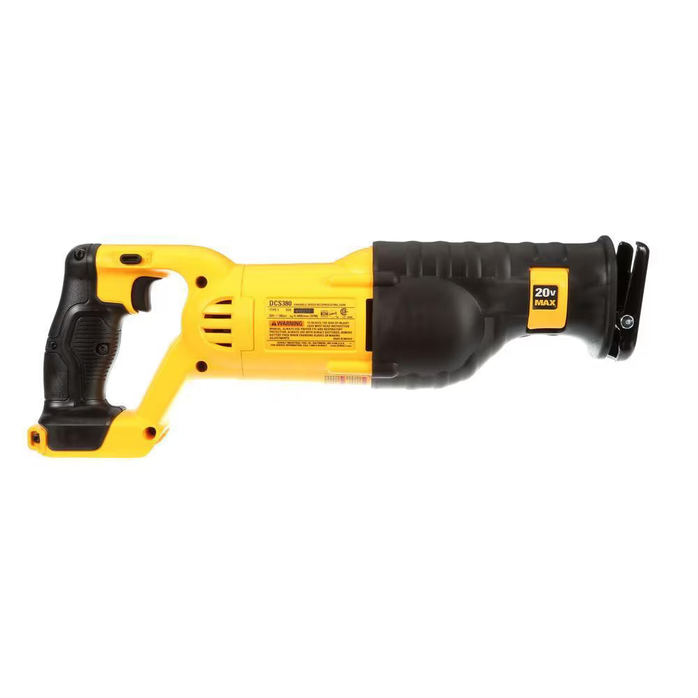 DEWALT DCS380B 20V MAX Lithium-Ion Cordless Reciprocating Saw (Tool Only)