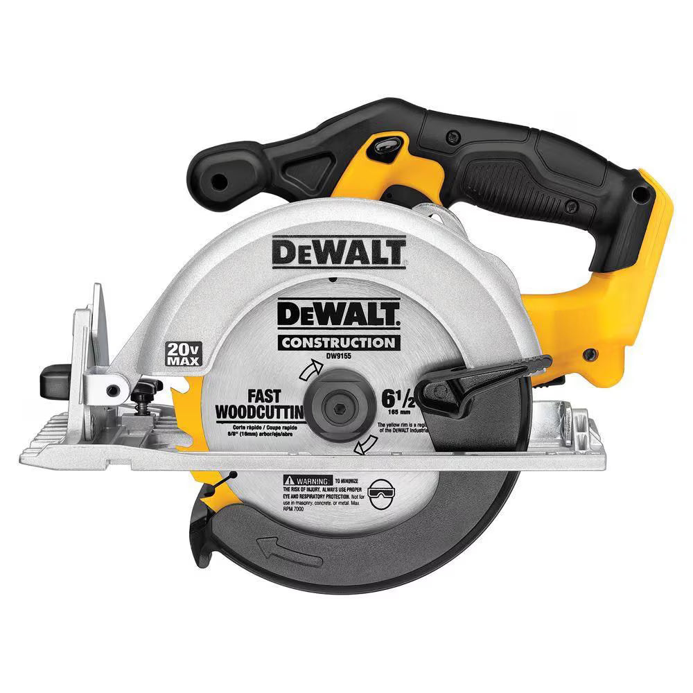 DEWALT DCS391B 20V MAX Lithium-Ion Cordless 6.5 inch Circular Saw (Tool Only)