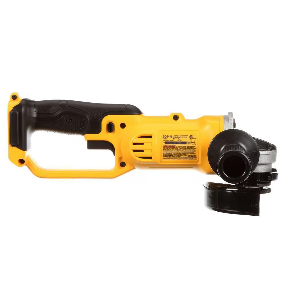 DEWALT DCG412B 20-Volt MAX Lithium-Ion Cordless 4.5-inch & 5 inch Disc Compatible Angle Grinder (Tool Only)