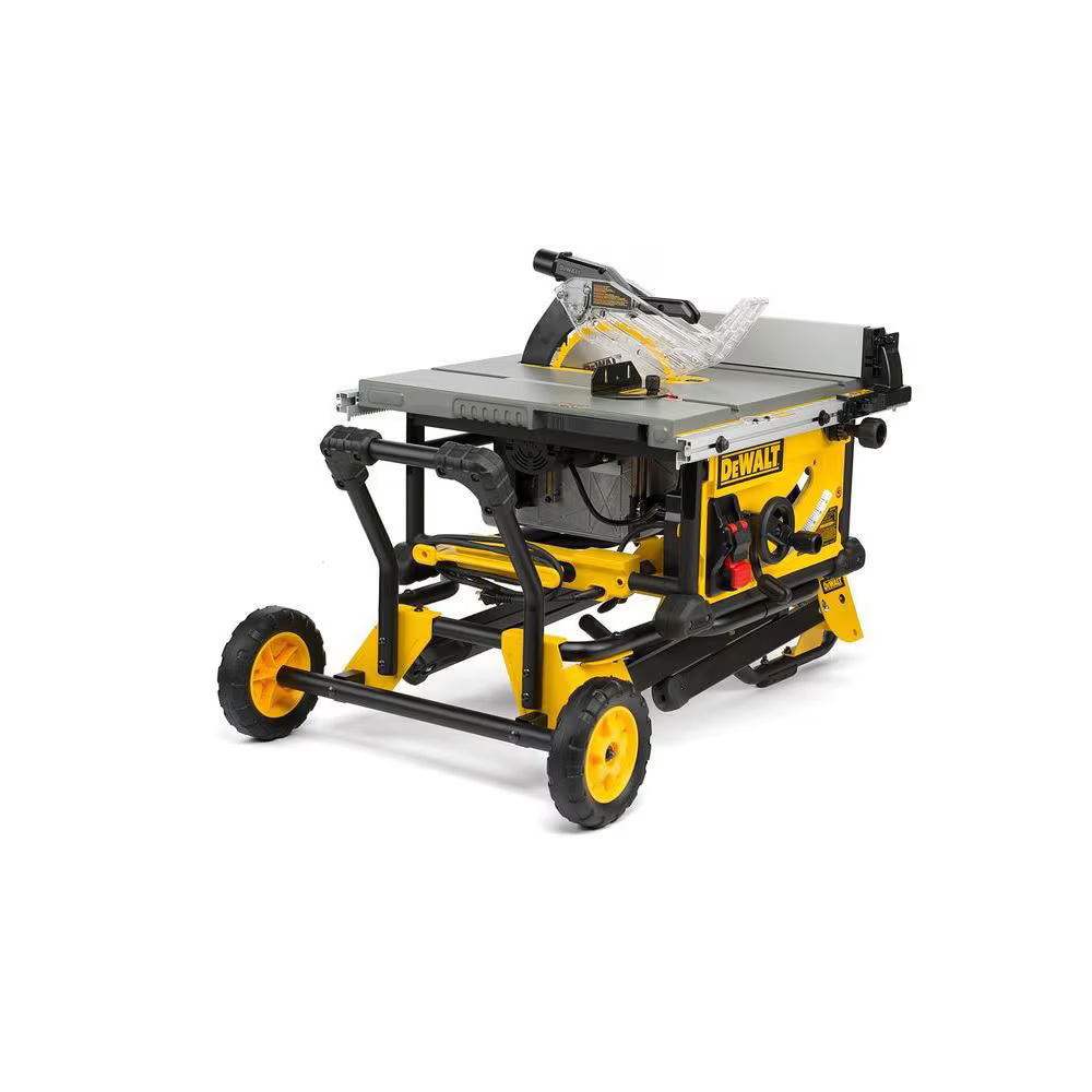 DEWALT DWE7491RS 15 amp Corded 10-inch Portable Table Saw with Rolling Stand