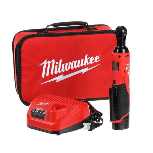 Milwaukee 2457-21 Tool M12 Cordless 3/8 Inch Ratchet Kit