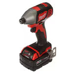 Milwaukee 2696-24 Tool M18 18V Lithium-Ion Cordless Combo Tool Kit (4-Tool) with (2) 3.0Ah Batteries, Charger, Tool Bag