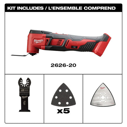 Milwaukee 2626-20 Tool M18 18-Volt Lithium-Ion Cordless Oscillating Multi-Tool (Tool-Only)