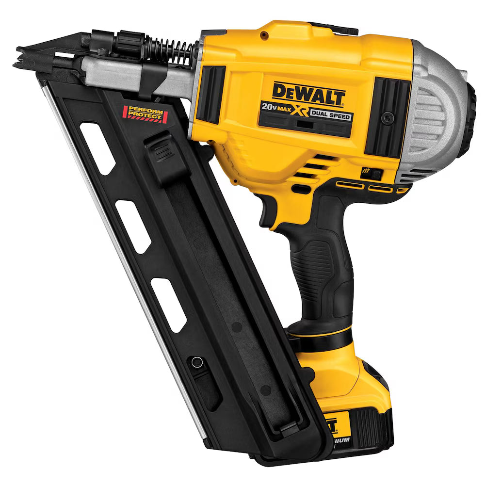 DEWALT DCN692M1 20V MAX XR Cordless 30° Paper Collated Framing Nailer, 2 Speed, Kit with 4.0Ah Battery & Charger