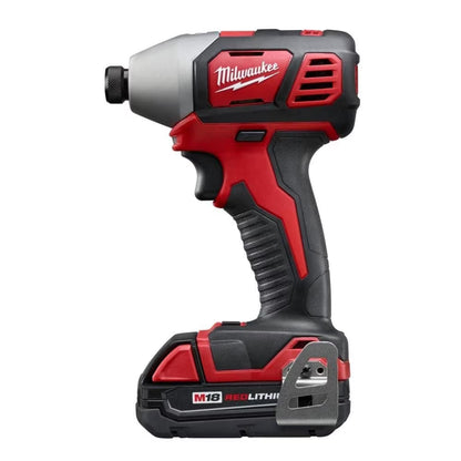 Milwaukee 2697-22CT Tool M18 18V Lithium-Ion Cordless Hammer Drill/Impact Driver Combo Kit (2-Tool) w/ (2) 1.5Ah Batteries