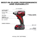 Milwaukee 2697-22CT Tool M18 18V Lithium-Ion Cordless Hammer Drill/Impact Driver Combo Kit (2-Tool) w/ (2) 1.5Ah Batteries