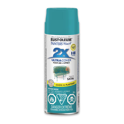 Rust-Oleum Painter's Touch 2X Ultra Cover Satin Seaside Spray Paint | 340 g