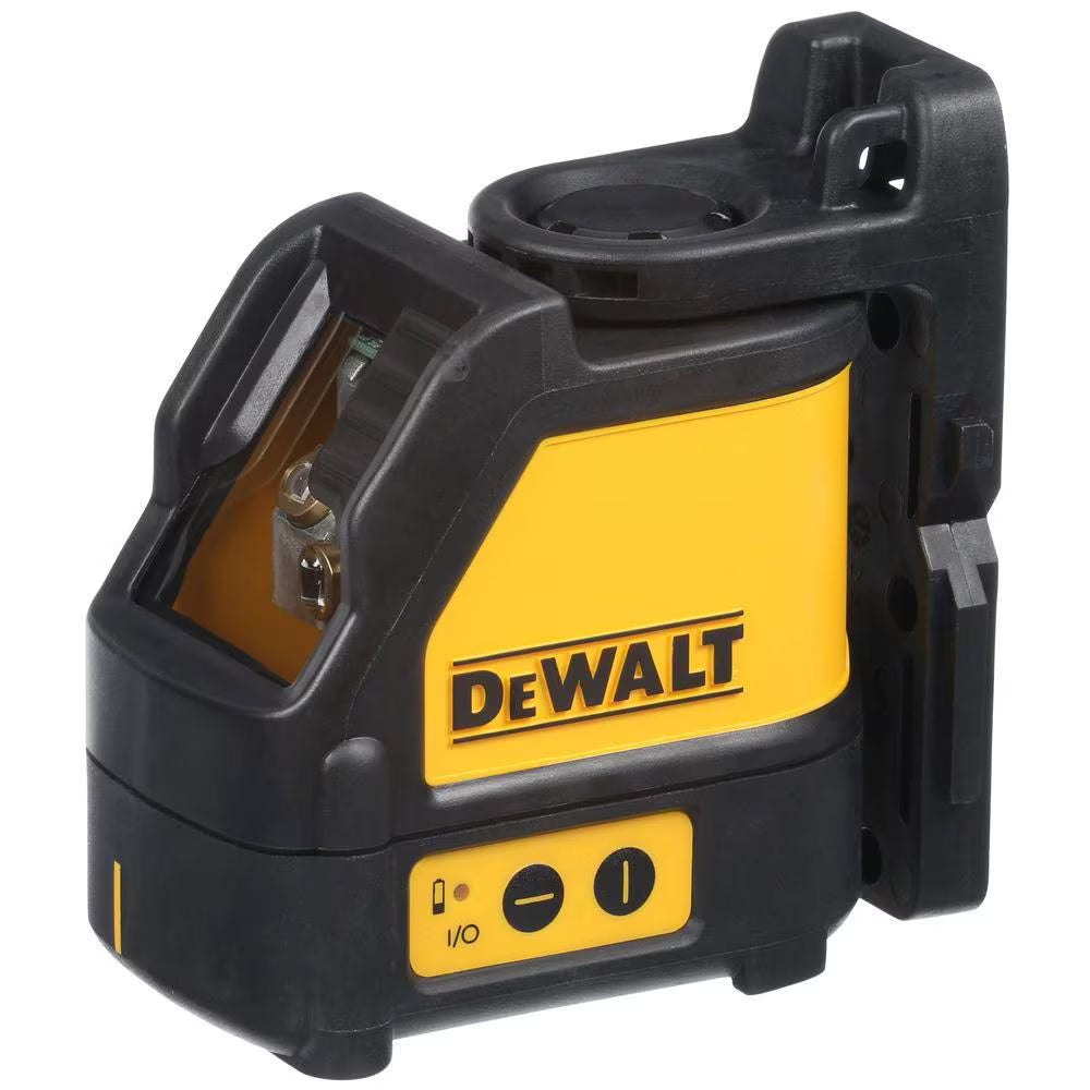 DEWALT DW088K 50/165 ft. Red Self-Leveling Cross Line Laser Level with (3) AA Batteries & Case