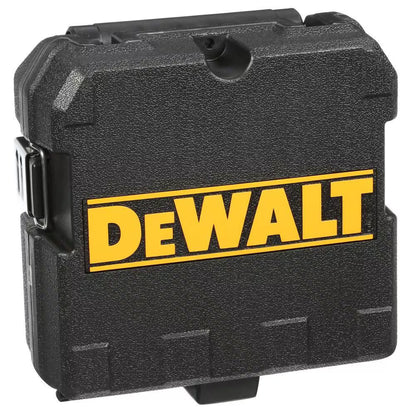 DEWALT DW088K 50/165 ft. Red Self-Leveling Cross Line Laser Level with (3) AA Batteries & Case