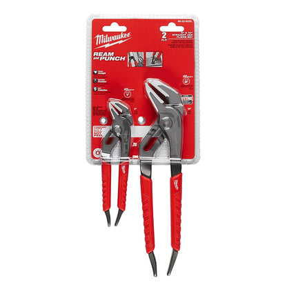 Milwaukee 48-22-6330 Tool 6-inch and 10-inch Straight-Jaw Pliers Set (2-Piece)