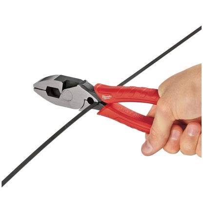 Milwaukee 48-22-6100 Tool 9-inch High Leverage Linesman Pliers with Wire Cutter and Integrated Crimper