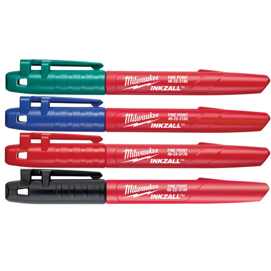 Milwaukee 48-22-3106 Tool 4Pk Fine point Colored Markers