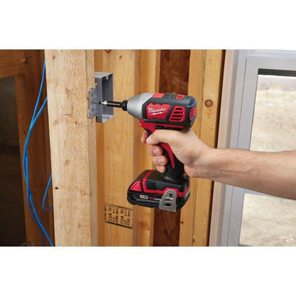 Milwaukee 2656-22CT Tool M18 18-Volt Lithium-Ion Cordless 1/4 in. Impact Driver Kit with (2) 1.5Ah Batteries