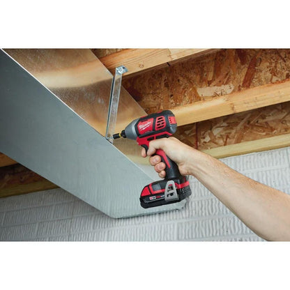 Milwaukee 2656-22CT Tool M18 18-Volt Lithium-Ion Cordless 1/4 in. Impact Driver Kit with (2) 1.5Ah Batteries
