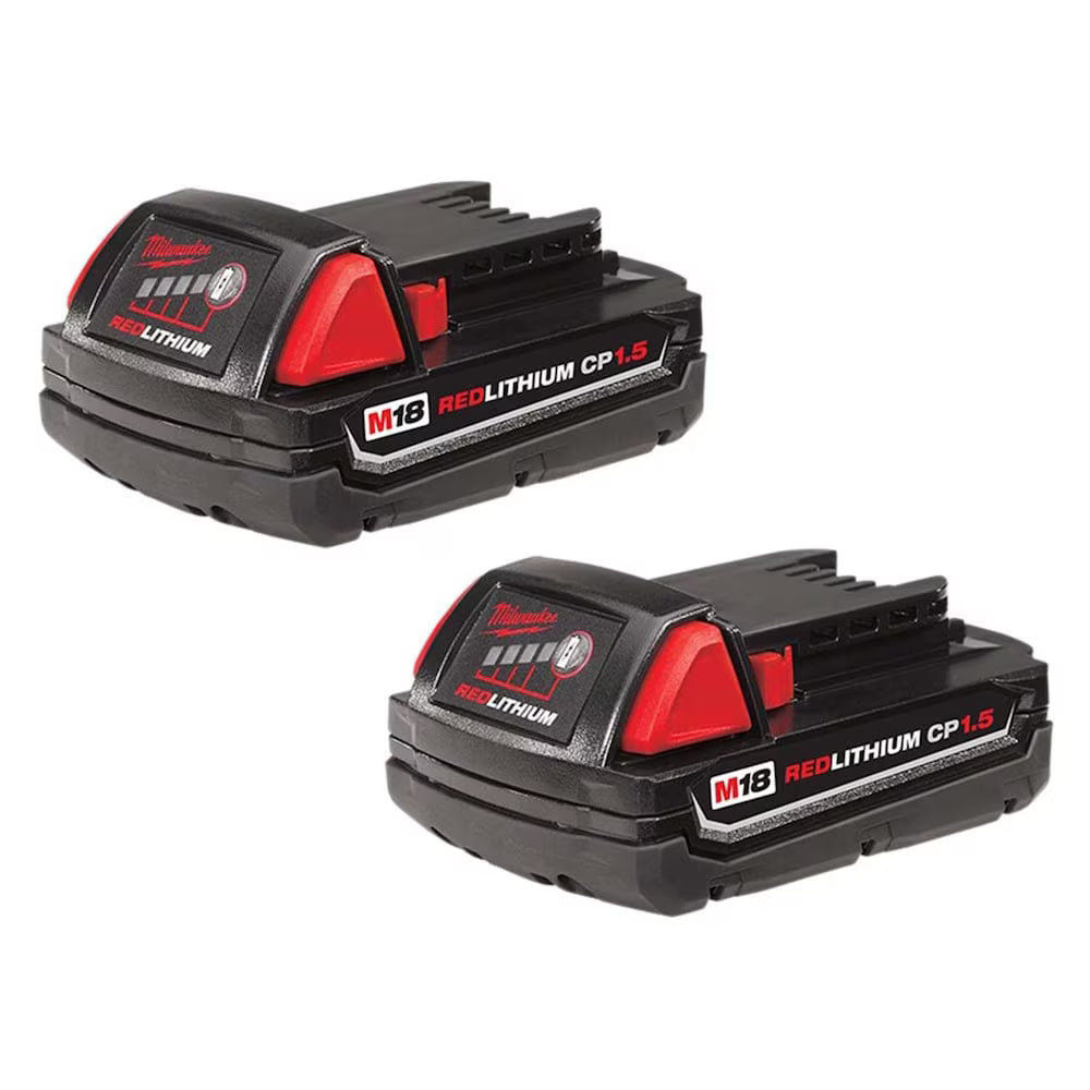 Milwaukee 2656-22CT Tool M18 18-Volt Lithium-Ion Cordless 1/4 in. Impact Driver Kit with (2) 1.5Ah Batteries