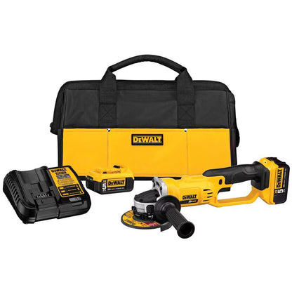 DEWALT DCG412P2 20V MAX Lithium-Ion Cordless Cut-Off Tool Kit with (2) 5Ah Batteries, Charger and Bag