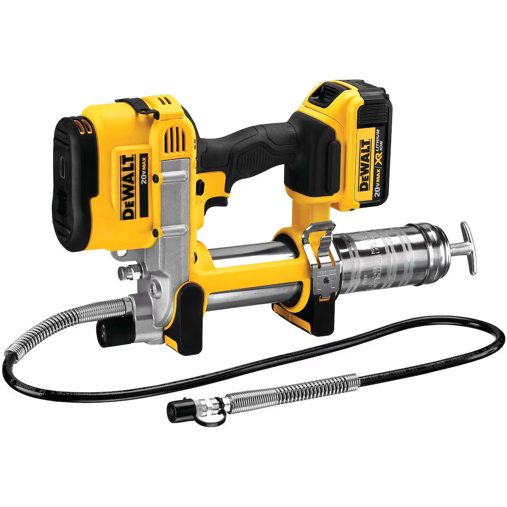 DEWALT DCGG571M1 20V MAX Lithium-Ion Cordless Grease Gun Kit with 4Ah Battery, Charger and Case