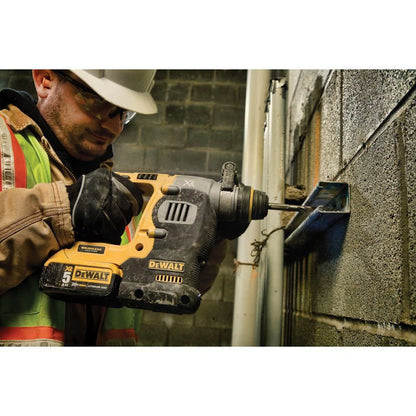 DEWALT DCH273P2 20V MAX XR Lithium-Ion Cordless Brushless 1-inch SDS-Plus L-Shape Rotary Hammer Kit with (2) 5ah Batteries, Charger and Case