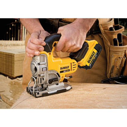 M1DEWALT DCS331 20V MAX Lithium-Ion Cordless Jig Saw Kit with 4Ah Battery, Charger and Bag