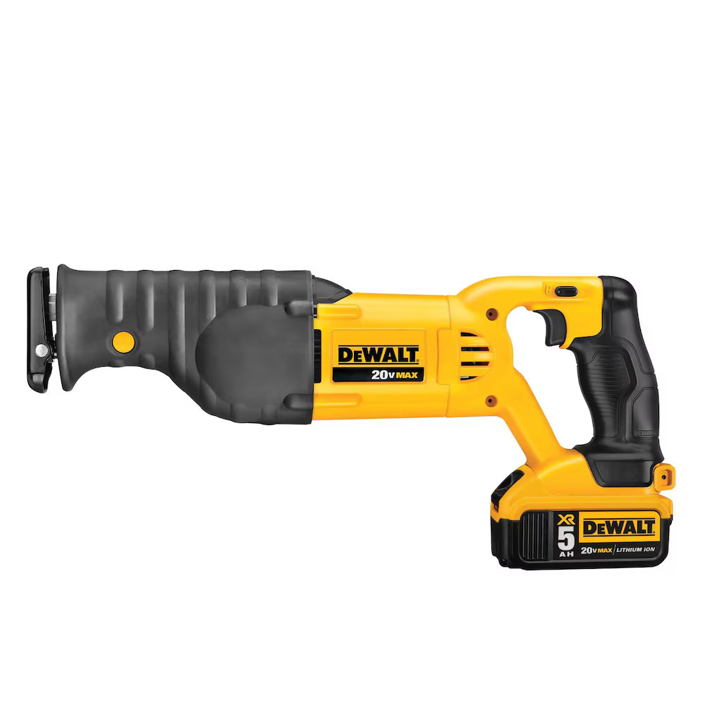 DEWALT DCS380P1 20V MAX Lithium-Ion Cordless Reciprocating Saw Kit with 5Ah Battery, Charger and Case