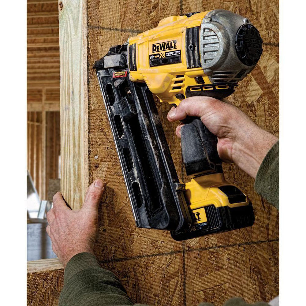 DEWALT DCN692B 20V MAX XR Lithium-Ion Cordless Brushless 2-Speed 30° Paper Collated Framing Nailer (Tool-Only)