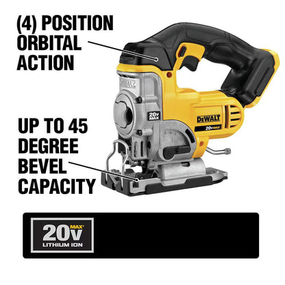 DEWALT DCS331B 20-Volt MAX Lithium-Ion Cordless Jig Saw (Tool Only)