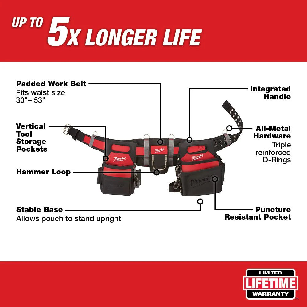 Milwaukee 48-22-8110 Tool Adjustable Electricians Work Belt