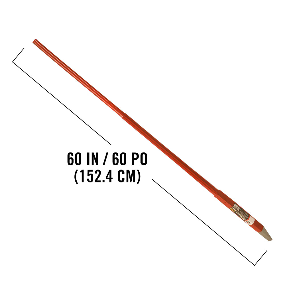 Garant PRO 60-Inch Pinch Point Crowbar – Heavy-Duty Forged Steel Pry Bar