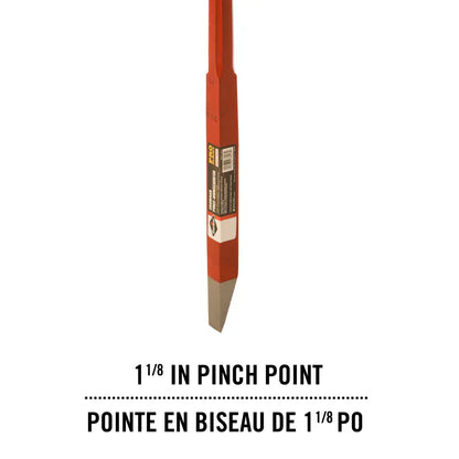 Garant PRO 60-Inch Pinch Point Crowbar – Heavy-Duty Forged Steel Pry Bar