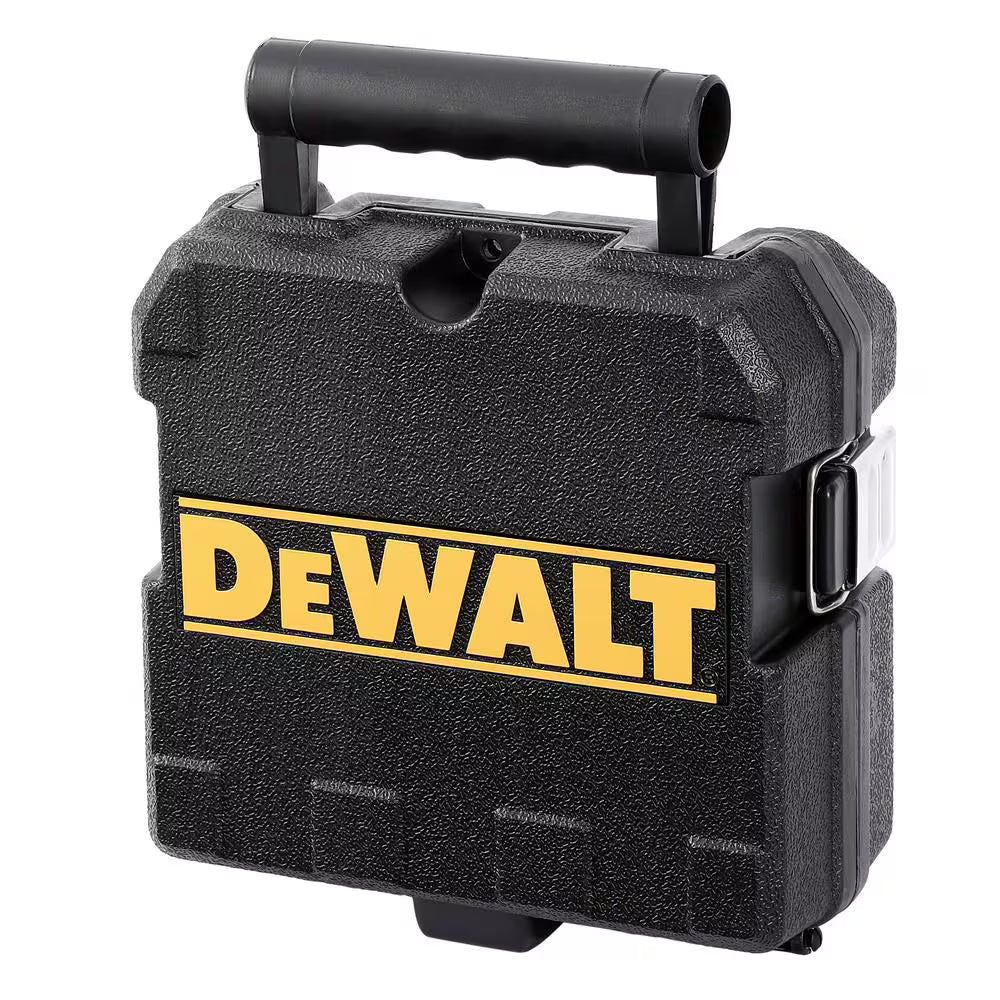 DEWALT DW088CG 100/330 ft. Green Self-Leveling Cross Line Laser Level - with (3) AA Batteries & Case