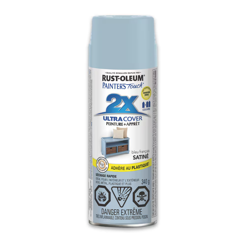 Rust-Oleum Painter's Touch 2X Ultra Cover Satin Seaside Spray Paint | 340 g