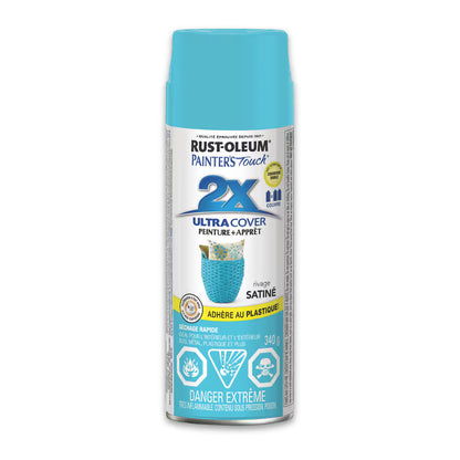 Rust-Oleum Painter's Touch 2X Ultra Cover Satin Seaside Spray Paint | 340 g